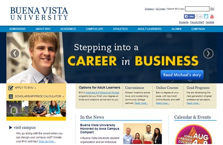 Buena Vista University Website