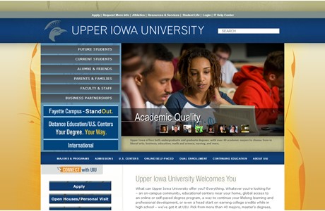 Upper Iowa University Website