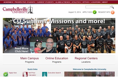 Campbellsville University Website
