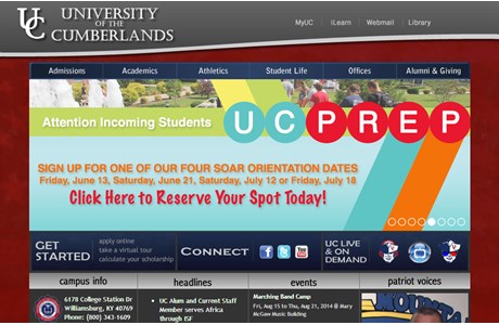 University of the Cumberlands Website