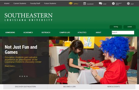 Southeastern Louisiana University Website