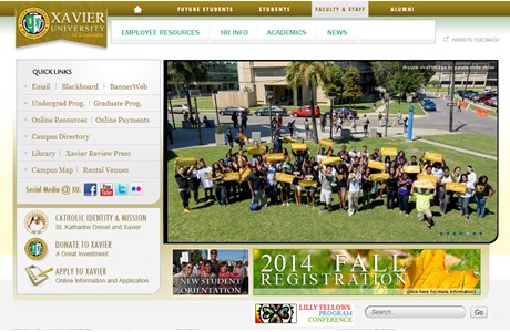 Xavier University of Louisiana Website