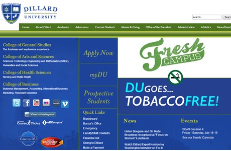 Dillard University Website