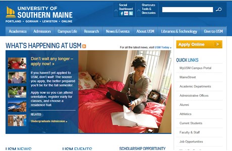 University of Southern Maine Website