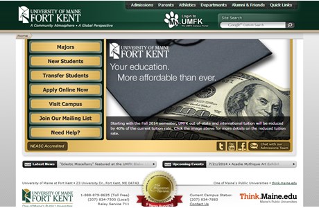 University of Maine at Fort Kent Website