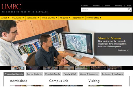 University of Maryland, Baltimore County Website