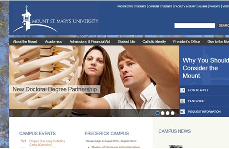 Mount St. Mary's University Website
