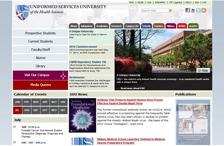 Uniformed Services University of the Health Sciences Website