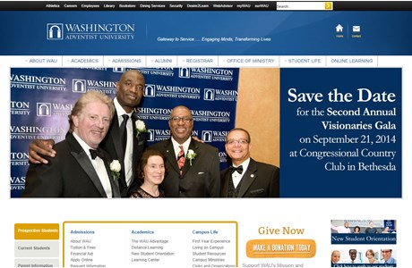 Washington Adventist University Website