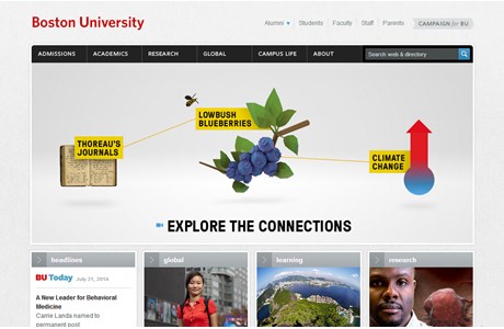 Boston University Website