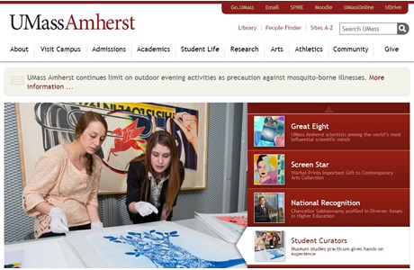 University of Massachusetts Amherst Website
