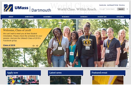 University of Massachusetts Dartmouth Website