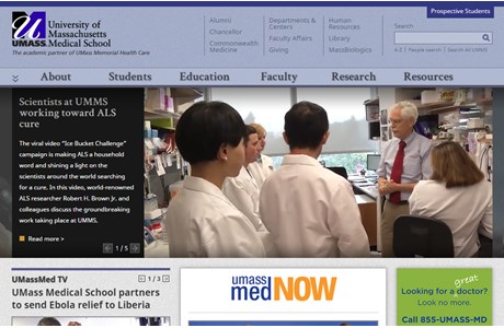 University of Massachusetts Medical School Website
