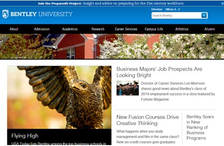 Bentley University Website