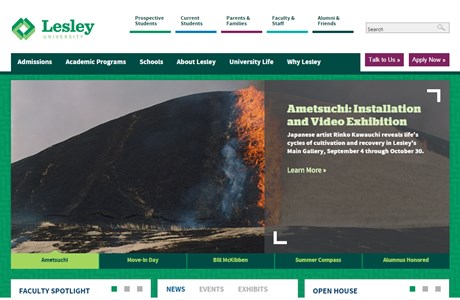 Lesley University Website