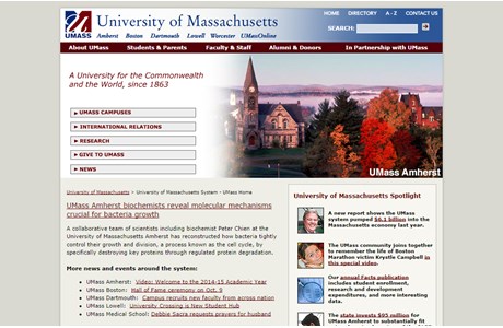 University of Massachusetts Website