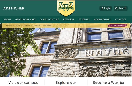 Wayne State University Website