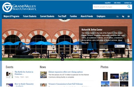 Grand Valley State University Website