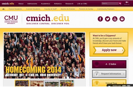 Central Michigan University Website