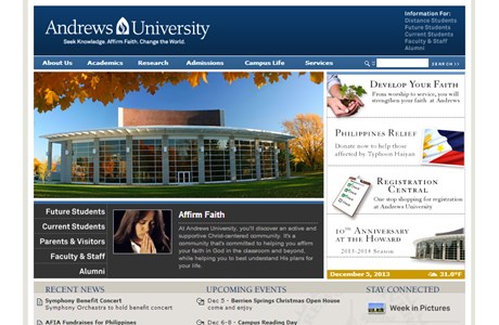 Andrews University Website