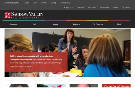 Saginaw Valley State University Website