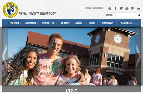 Siena Heights University Website