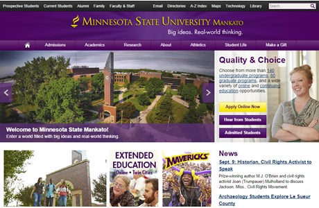 Minnesota State University, Mankato Website