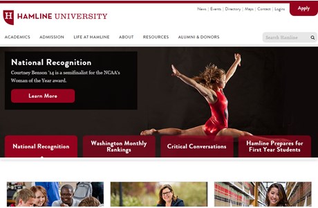 Hamline University Website