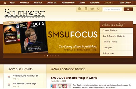 Southwest Minnesota State University Website