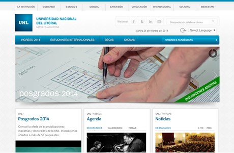 National University of Litoral Website