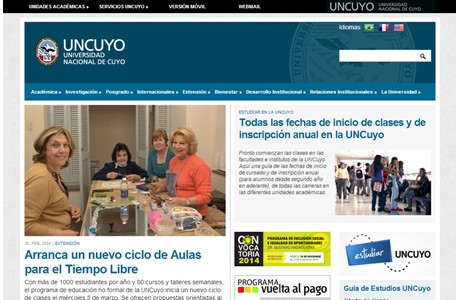 National University of Cuyo Website