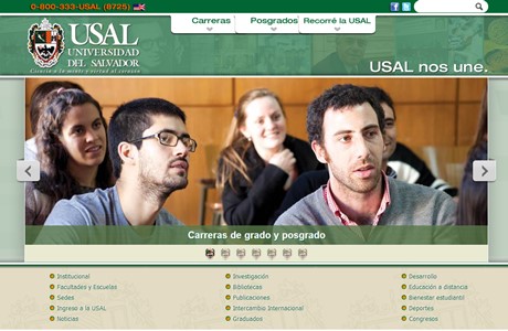 University of Salvador Website