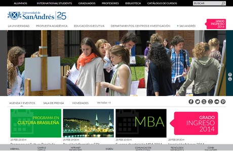 University of San Andrés Website