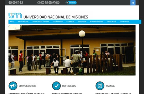 National University of Misiones Website