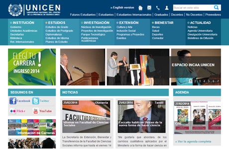 National University of Central Buenos Aires Province Website