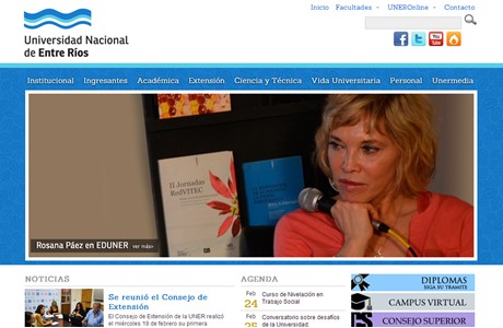 National University of Entre Ríos Website