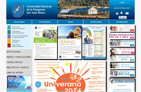 National University of Patagonia San Juan Bosco Website