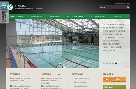 National University of La Matanza Website