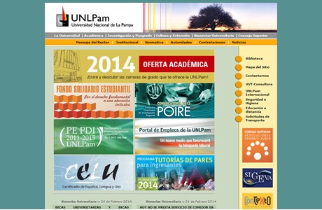 National University of La Pampa Website