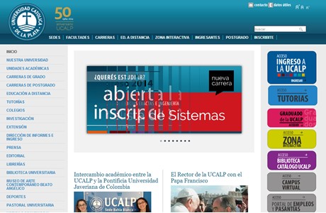 Catholic University of La Plata Website