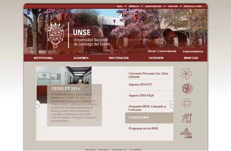 National University of Santiago del Estero Website