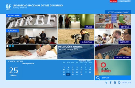 National University of Tres de Febrero Website
