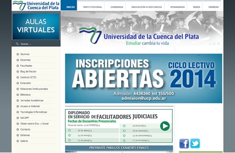 University of Cuenca del Plata Website