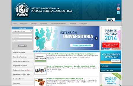 University Institute of Argentine Federal Police Website