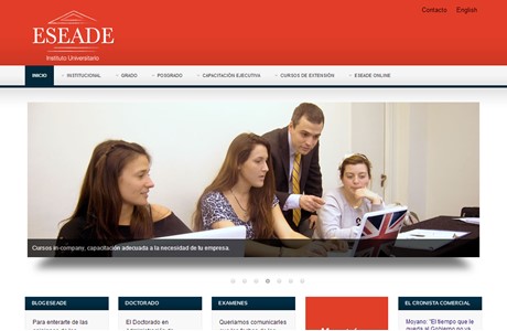 ESEADE University Institute Website