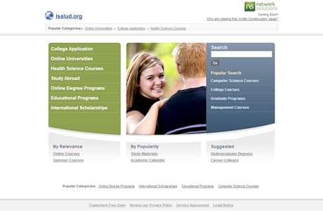 ISALUD University Website