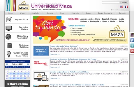 Juan Agustín Maza University Website