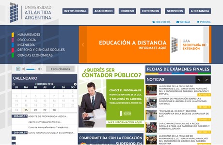 Atlántida Argentina University Website