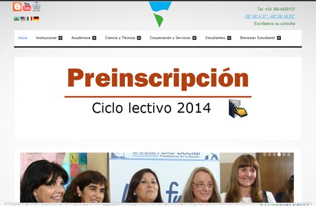 Universidad Nacional del Chaco Austral Website