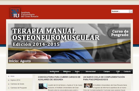 University Institute of Gran Rosario Website